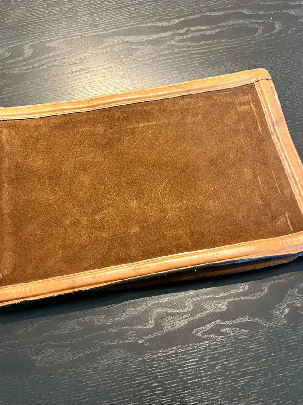 Vintage Brown Suede Briefcase Sleeve